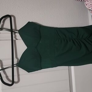 Honey And Rosie Dark Green Prom Dress, Size Small